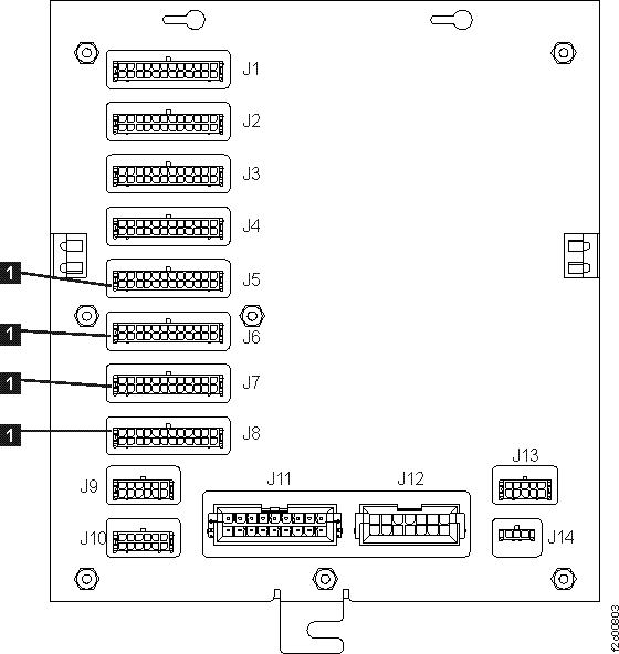 Unused connectors on the fan sense card