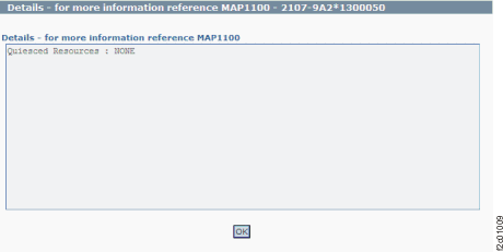 Window: Quiesce resource details