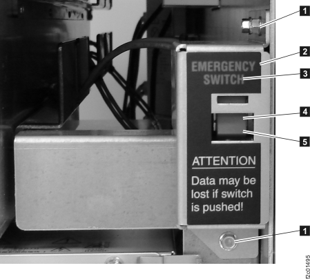 Cables for rack operator panel UEPO switch