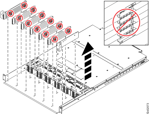 Removing the flash drive rails