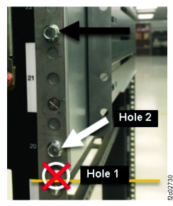 UPS 4U rail screws, rear (front similar)
