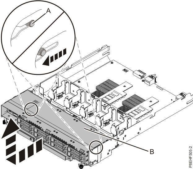 Removing the disk drive backplane