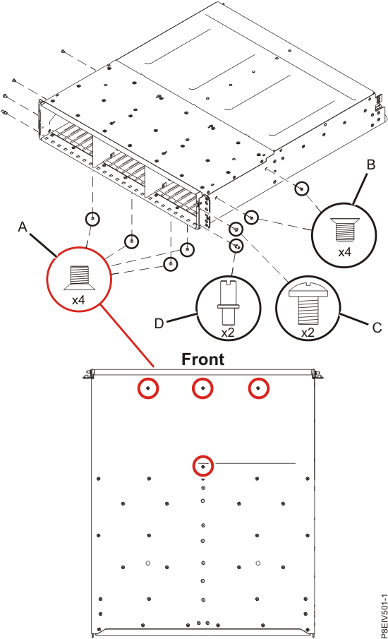Removing the midplane assembly screws