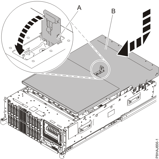 Installing the service access cover