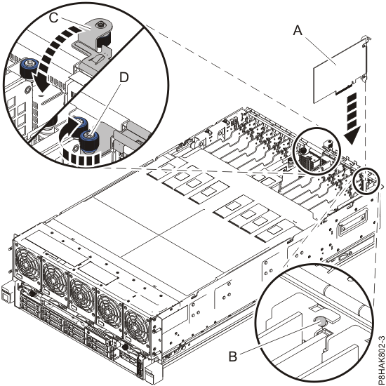 Installing or replacing a PCIe adapter